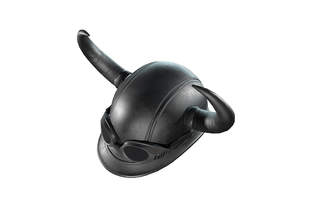 Casco da moto nero casco da moto in carbonio casco in stile classico 3d render