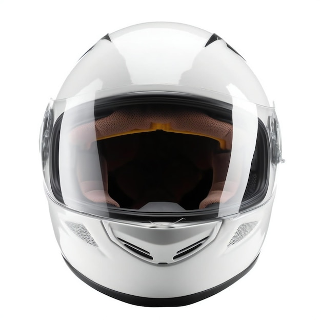 Foto casco moto isolato su sfondo bianco