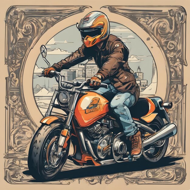 Foto lo sfondo dell'icona della moto molto figo