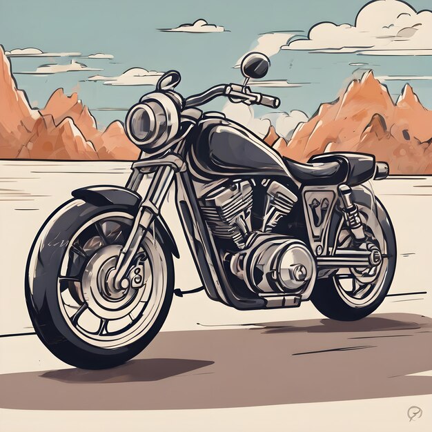 Motorcycle Icon Background Very Cool