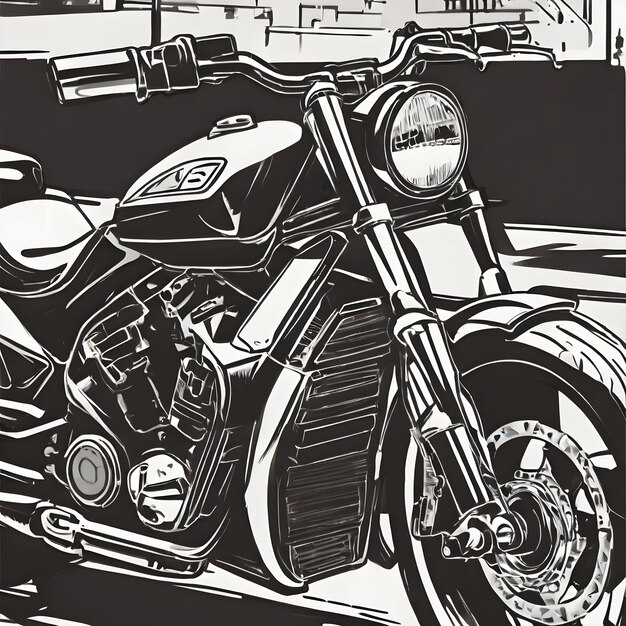 Photo motorcycle icon background very cool