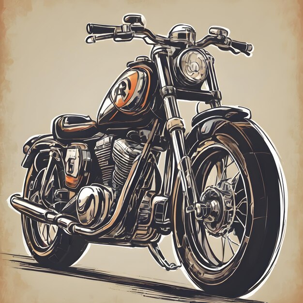Photo motorcycle icon background very cool