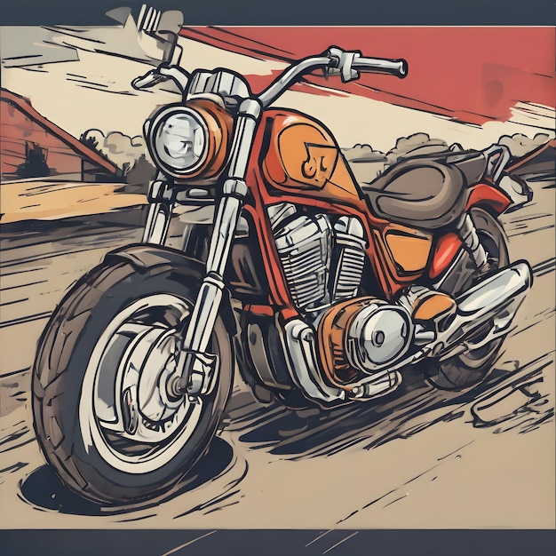 Foto lo sfondo dell'icona della moto molto figo