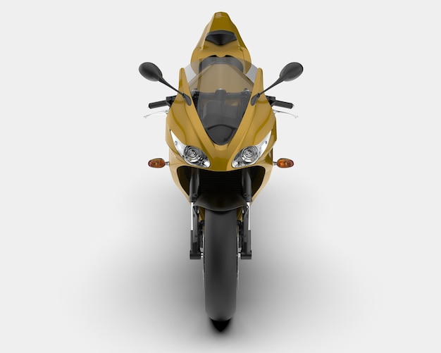 Motorcycle isolated on background 3d rendering illustration