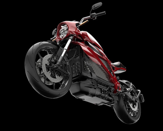 Motorcycle isolated on background 3d rendering illustration