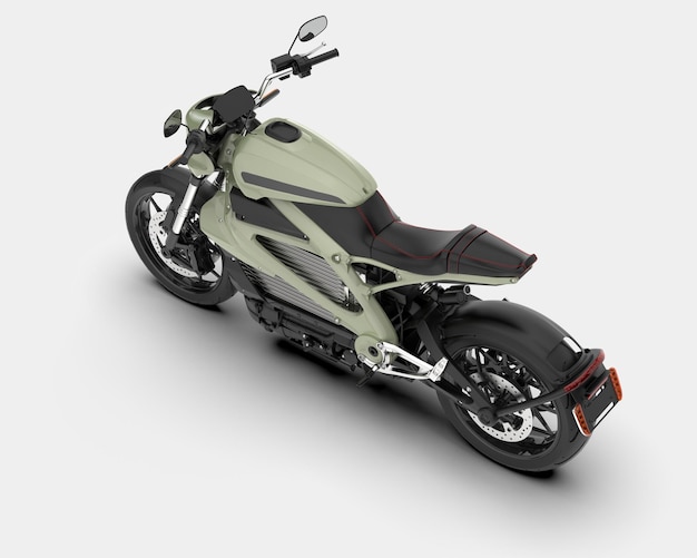 Motorcycle isolated on background 3d rendering illustration