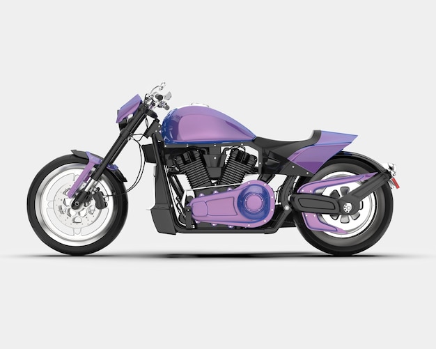 Motorcycle isolated on background 3d rendering illustration