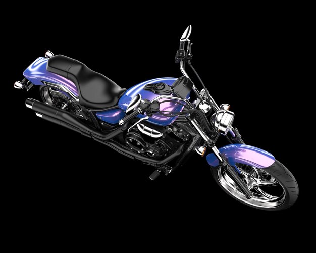 Motorcycle isolated on background 3d rendering illustration