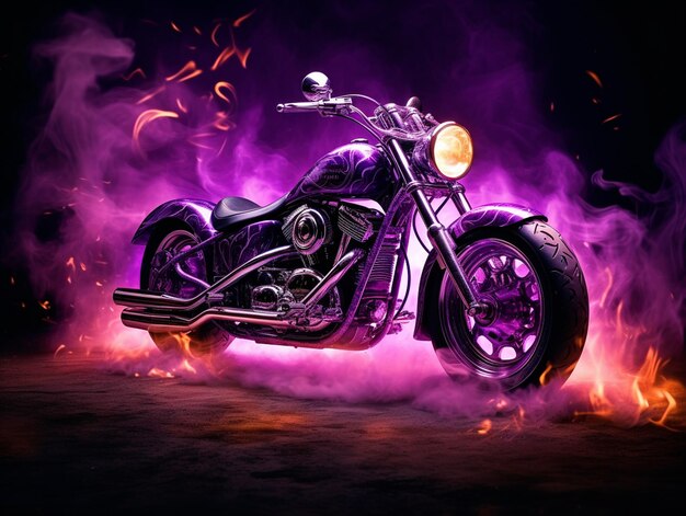 motorcycle wallpaper on fire