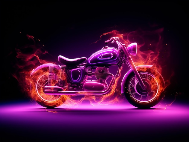 motorcycle wallpaper on fire