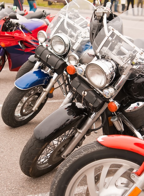 Motorcycles at the street