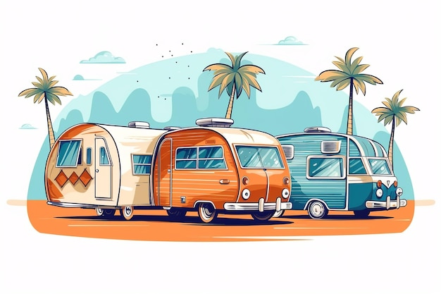 motorhome illustration