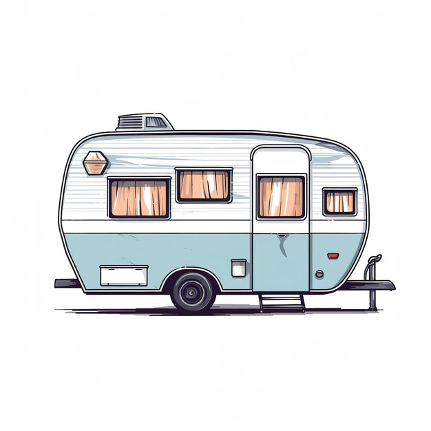 Photo motorhome illustration