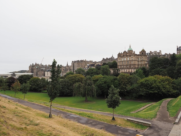 Mound hill in Edinburgh