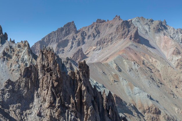 Mount Ergies Turkey large stratovolcano surrounded by many monogenetic vents and lava domes