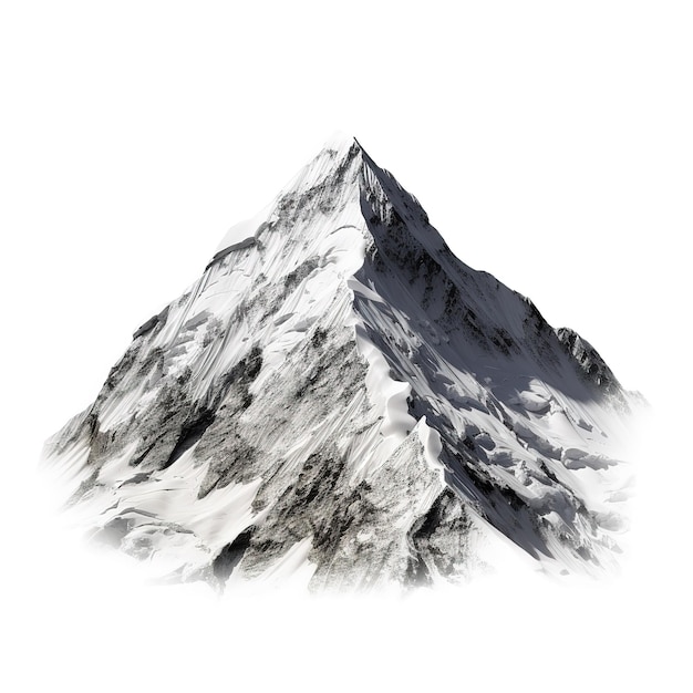 Premium Vector | Drawing stipple of mountain peak everest