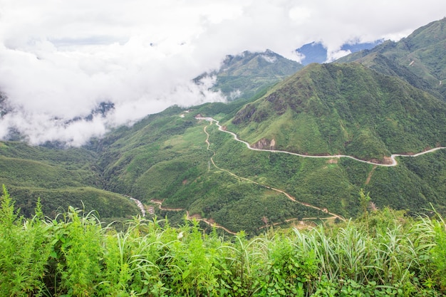 Mount Fansipan view in Vietnam