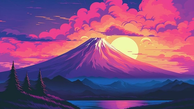 Mount fuji background