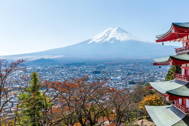 Mount Fuji and Chureito Pagoda