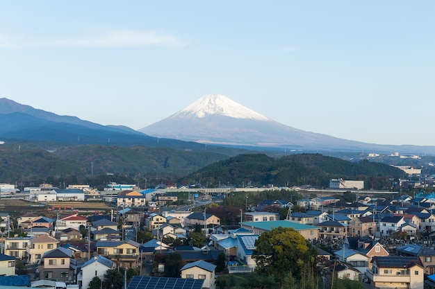 Mount Fuji in de stad Shizuoka