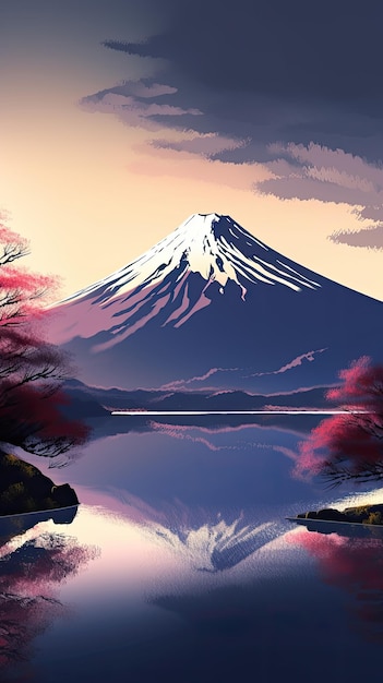 Photo mount fuji japan landscape