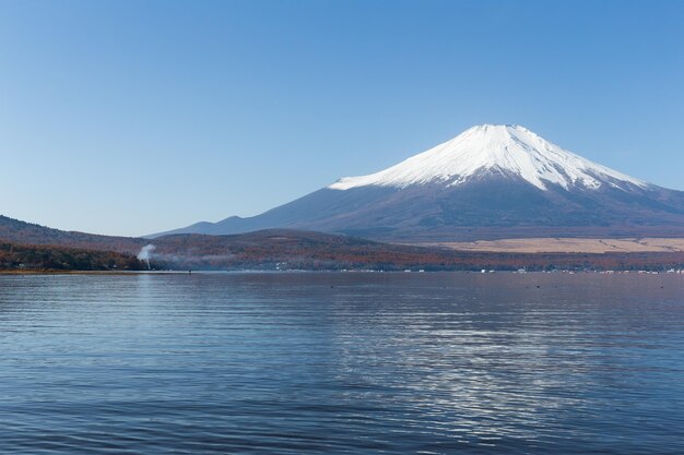 富士山と山中湖