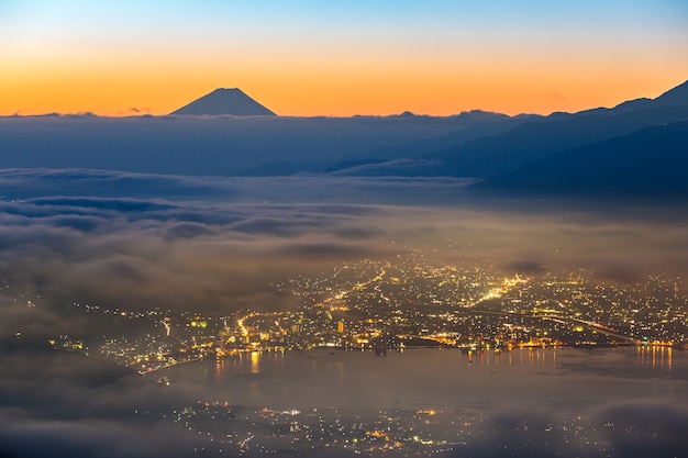 富士山の日の出