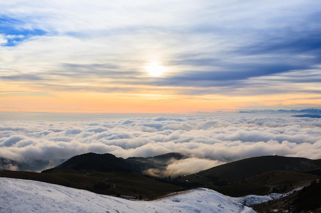 Mount Grappa landscape Italian alps Italy