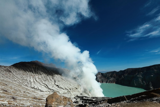 Mount ijen is a banyuwangi tourist destination