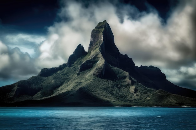 Mount Otemanu on Bora Bora French Polynesia