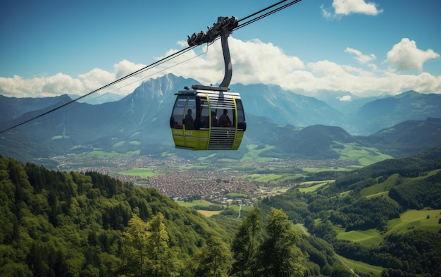 Mountain Ascent via Cable Car