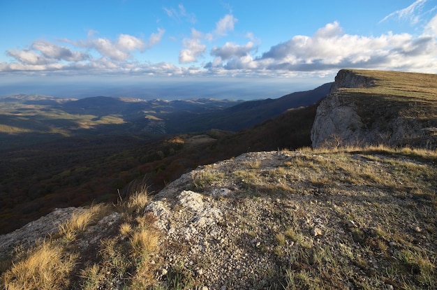 Mountain autumn nature landscape Composition of nature