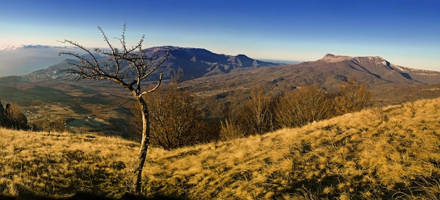 Mountain autumn sunrise