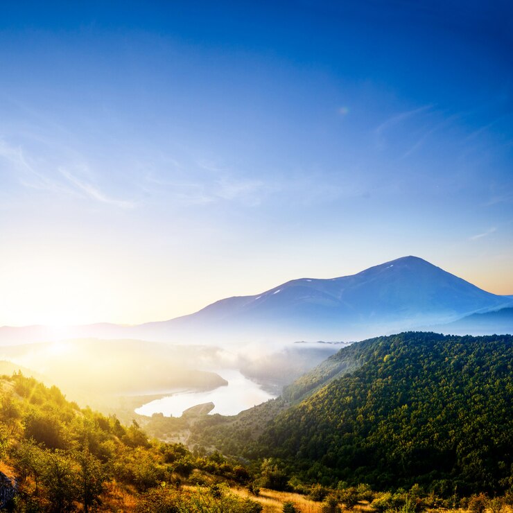 Photo 山の美しい風景