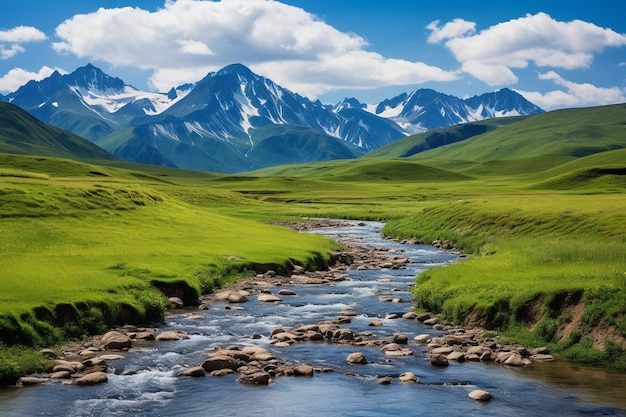 美しい山の風景