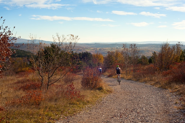 Mountain Bike-fietser