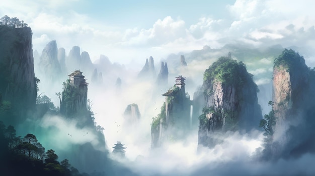 The mountain of china wallpapers