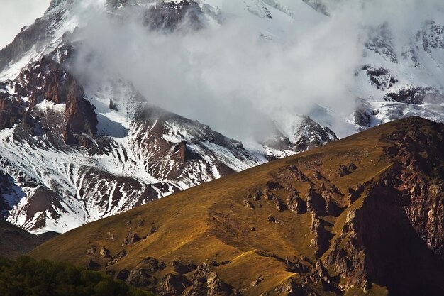 Mountain in the clouds