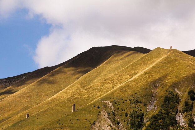 Mountain in the clouds