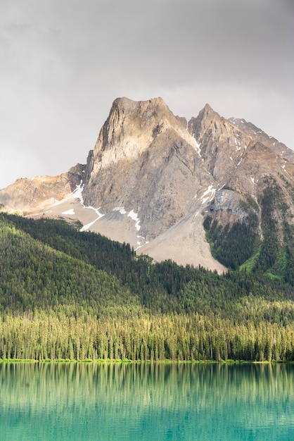 A mountain detail in Emerald lake