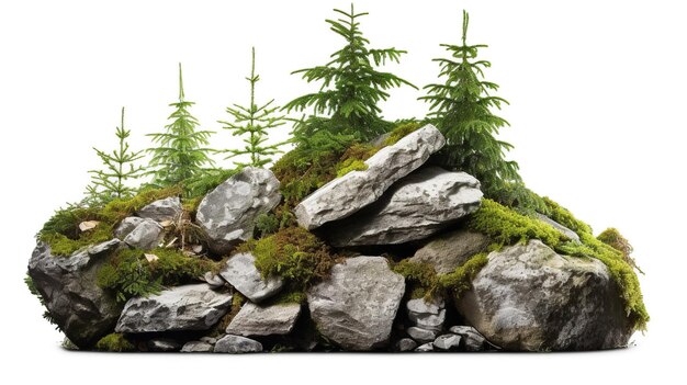 Mountain forest background