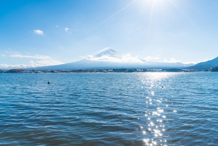 Photo 河口湖の山富士山。