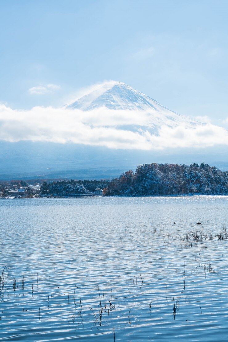 Photo 河口湖の山富士山。
