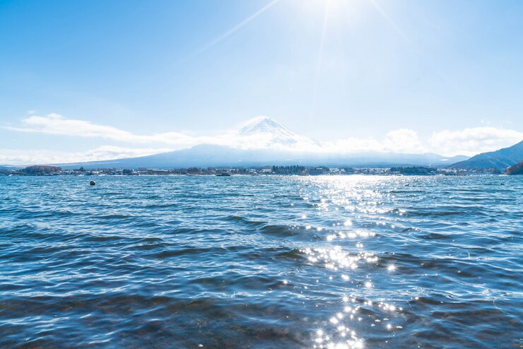 Photo 河口湖の山富士山。