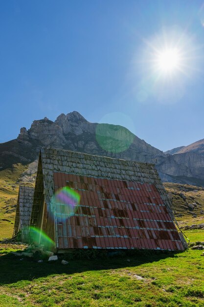 Mountain houses for shepherds Mountain views