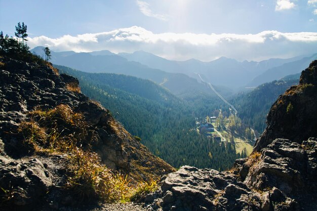 Mountain ladscape with rocks