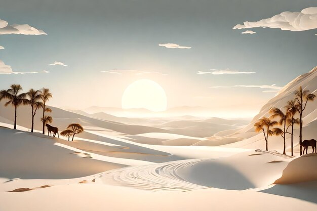 Photo mountain lake desert snow wallpapers