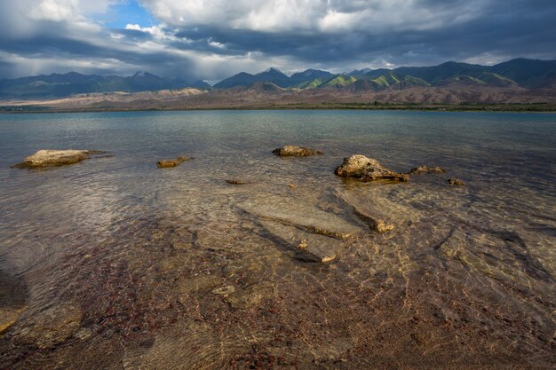 Photo mountain lake