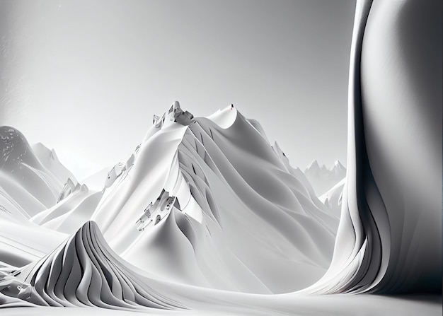 Mountain landscape abstract