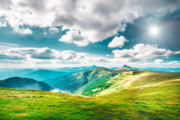 Mountain landscape in autumn